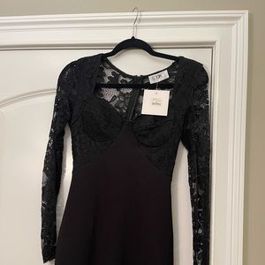 Black lace dress